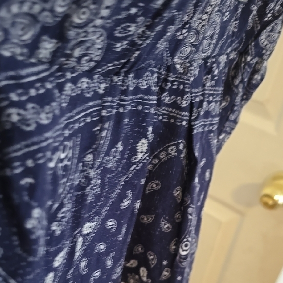 Mudd Blue and White Abstract Joggers - Picture 5 of 7